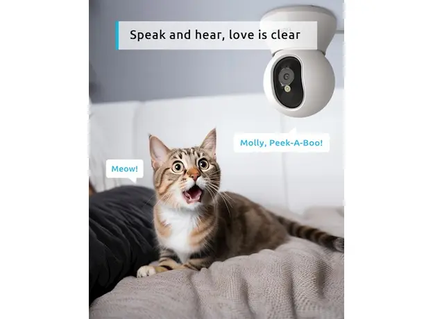 ვიდეო სათვალთვალო კამერა Blurams A31S Dome Flare, Indoor Pet Camera, White, 4 image