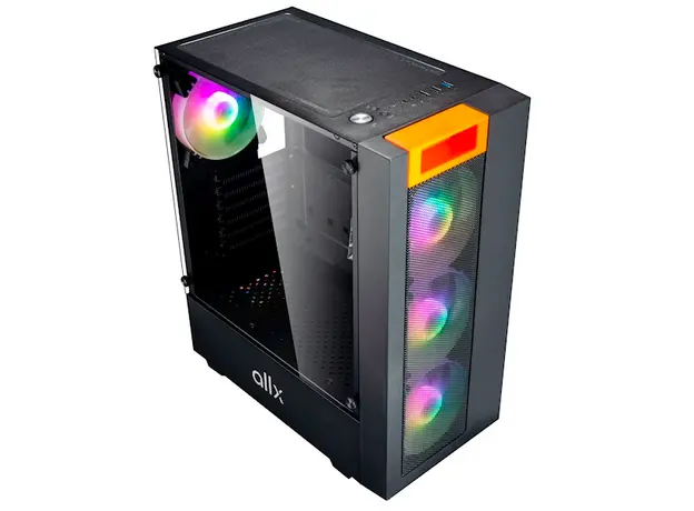 ქეისი ALLX AX-G2045, Computer Case, Micro-ATX, ATX, USB 3.0x1, USB 1.0x2, AUDIO, Black, 5 image