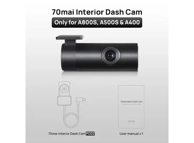 მანქანის შიდა ინტერიერის კამერა 70mai Interior Cam FC02 only for 70mai A500S, A400, A800S, 3 image