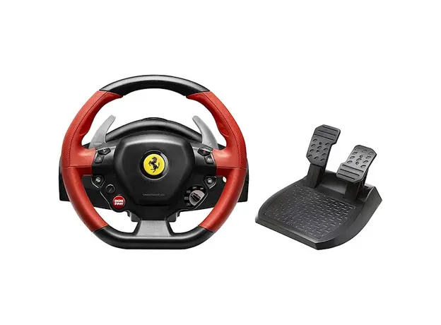 კომპიუტერული საჭე და პედლები Thrustmaster Ferrari 458, Xbox One, Black/Red, 5 image
