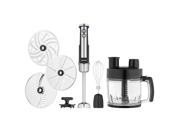 ბლენდერი Ardesto blender submersible, 1000W, 7in1, bowl-2000ml, black-silver, 2 image