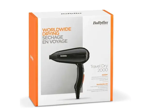 თმის საშრობი Babyliss 5344E, 2000W, Hair Dryer, Black, 6 image