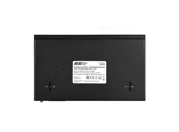 სვიჩი 2E PowerLink Switch SP402F 6xFE (4xPoE, 2xUplink), 55W, Unmanaged, 4 image