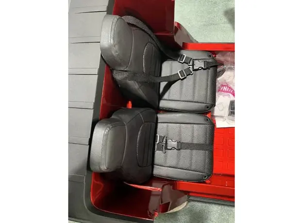 ბავშვის ელექტრო მანქანა MERCEDES AMG S307-PURPLE ტყავის სავარძლით, 6 image