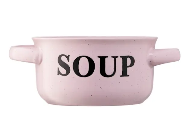 წვნიანის თასი Ardesto Bowl Alcor, 550 ml, pink, ceramics, 3 image