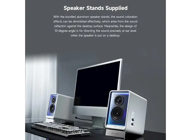 დინამიკი Edifier QR65, 70W, Bluetooth, USB, USB-C, AUX, Speaker With GaN Charger, White, 4 image