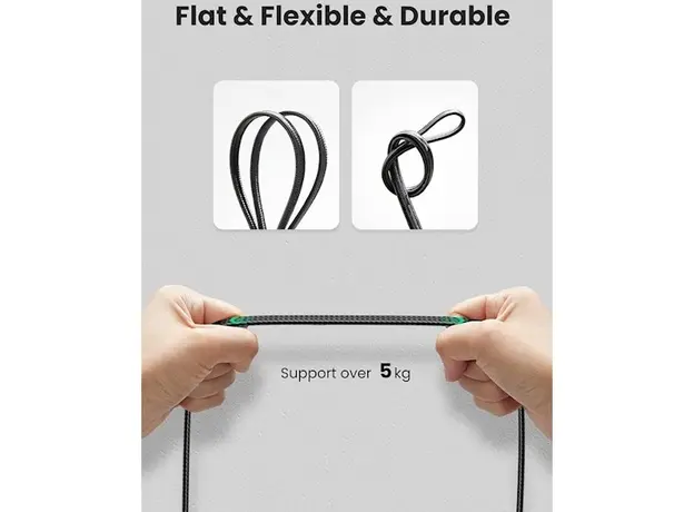 ქსელის კაბელი UGREEN NW189 (40162), CAT7 U/FTP, Lan Cable, 3m, Black, 4 image