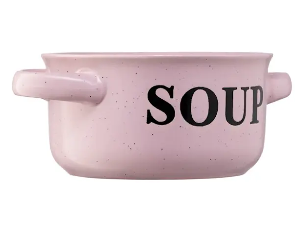 წვნიანის თასი Ardesto Bowl Alcor, 550 ml, pink, ceramics, 4 image