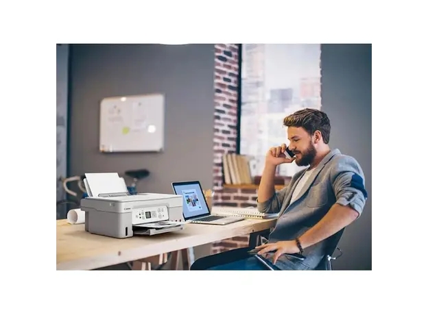 პრინტერი Canon PIXMA G3470, A4, 4800x2400 dpi, Wi-Fi, USB, White  (5805C029AA), 5 image