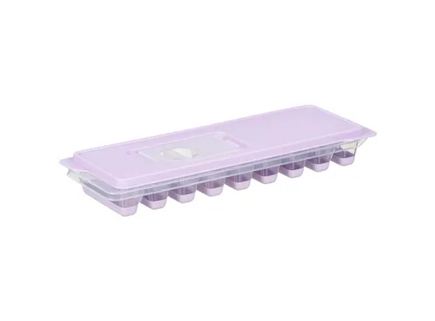 ყინულის ფორმა Ardesto Ice tray with lid Fresh Stick, 27х9.5х3.8cm, silicone, plastic, lilac, 2 image