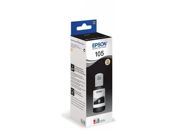 კარტრიჯი EPSON ORIGINAL (C13T00Q140) I/C (pb) 105 ECOTANK PIGMENT BLACK INK BOTTLE L7180, 4 image