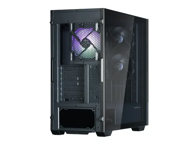 კომპიუტერის ქეისი Zalman Computer case Z10 DS, without PSU, 2xUSB3.0, 1хUSB Type-C, 2х120mm, 1x120mm ARGB, TG Side Panel, ATX, Monitor, balck, 3 image