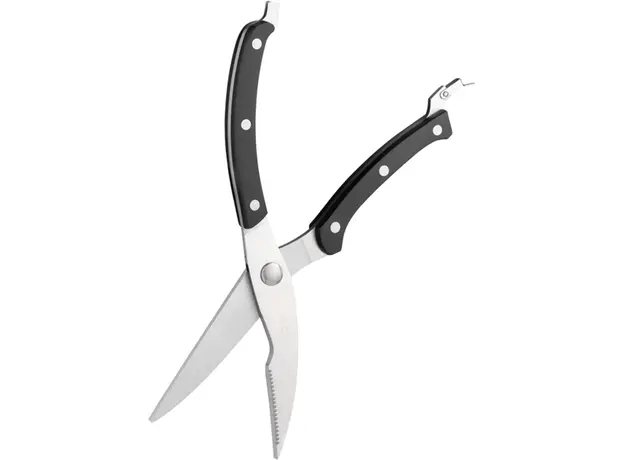 სამზარეულოს მაკრატელი Ardesto Kitchen Poultry Scissors Black Mars, 25.5cm, stainless steel, plastic, black