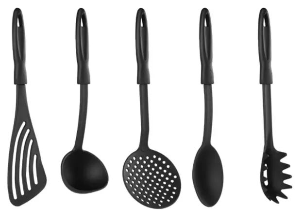 სამზარეულოს აქსესუარების ნაკრები Ardesto Kitchen utensil set Gemini Gourmet, black, 5 шт., 3 image