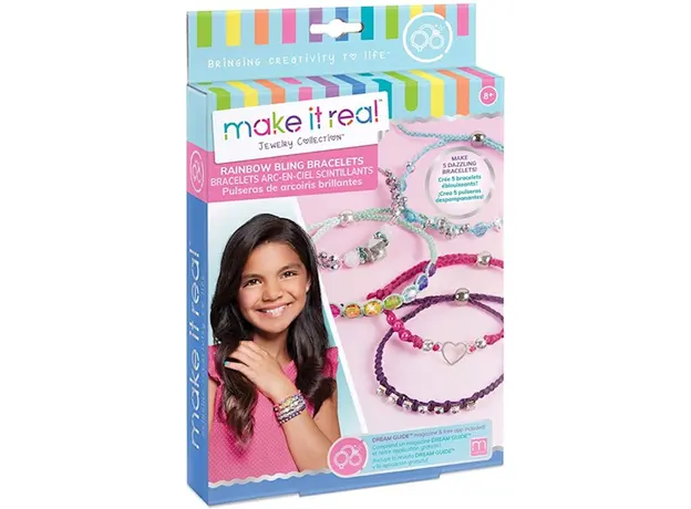 სამაჯურების ნაკრები Make It Real Rainbow Bling Bracelets, 2 image