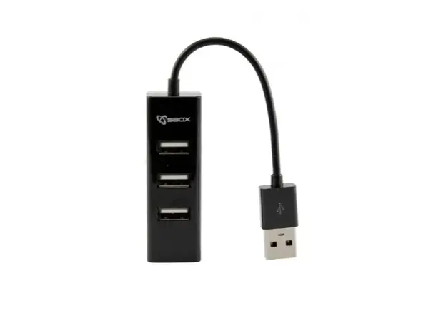 ადაპტერი SBOX H-204 BLACK / USB-2.0 4 PORT, 3 image