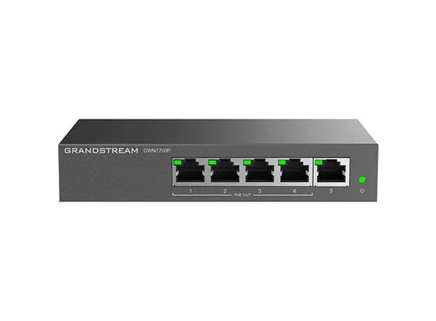 სვიჩი Grandstream GWN7701PA, Unmanaged Network Switch, 8x GbE RJ45, 8x PoE 802.3 af/at, Internal PSU, 2 image