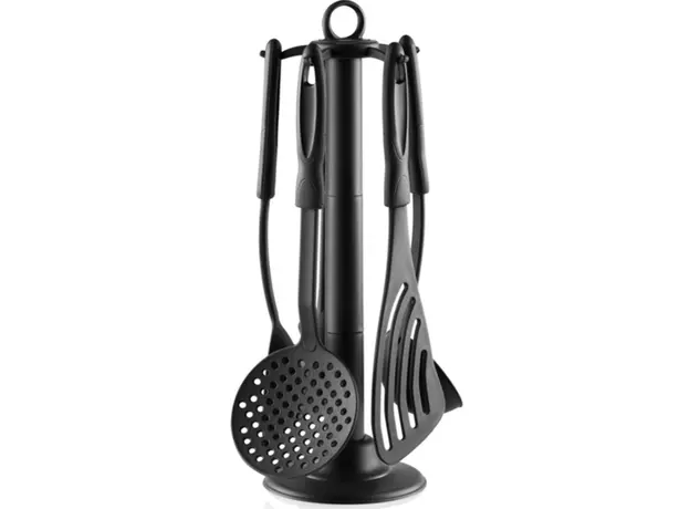 სამზარეულოს აქსესუარების ნაკრები Ardesto Kitchen utensil set Gemini Gourmet, black, 5 шт.