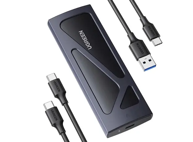 მყარი დისკის ქეისი UGREEN CM578(15512), M.2 NVMe SSD Enclosure Adapter, Grey