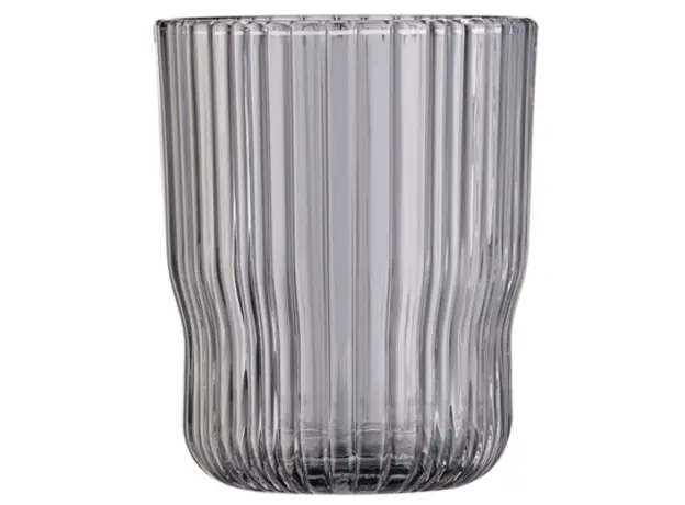 წვენის ჭიქების ნაკრები Ardesto low glasses set, Graphite 300 ml, 2 pcs, glass, 3 image