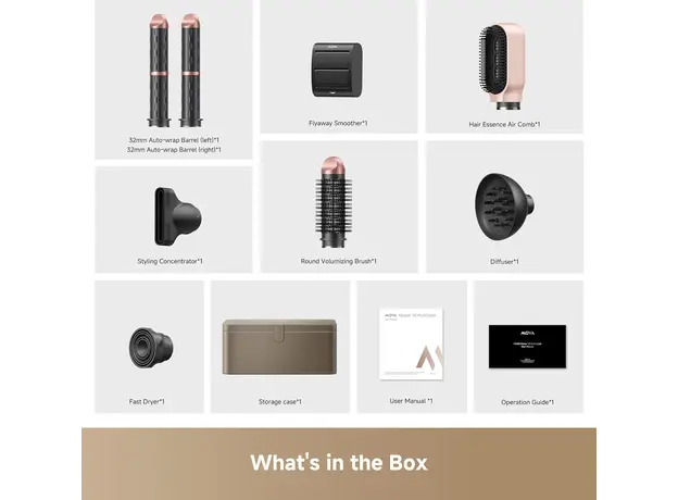 თმის საშრობი Mova Master 10 MyltiStyler Sakura Pink (AMMA10), 9 image