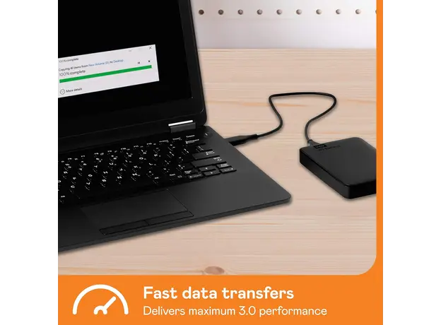 გარე მყარი დისკი Western HDD USB3 4TB EXT. 2.5" Black WDBU6Y0040BBK-WESN WDC, 3 image