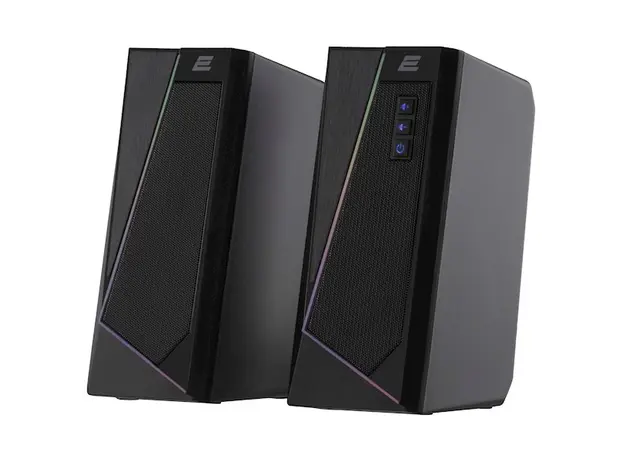 დინამიკი 2E Multimedia speaker  PCS233 RGB, 2.0, USB, Black, 2 image