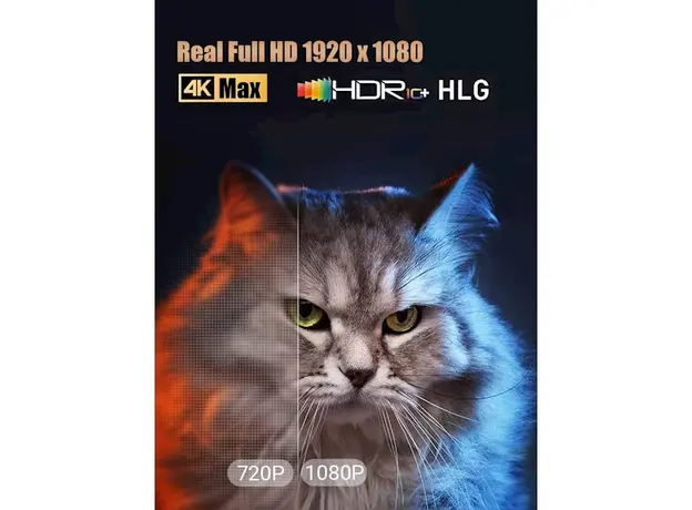 პროექტორი Byintek X30, Smart LCD Projector, FHD 1920x1080, 650lm, Black, 4 image