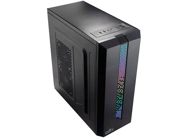 ქეისი ALLX AX-B1740, Computer Case, Micro-ATX, ATX, USBx2, AUDIO, Black, 6 image