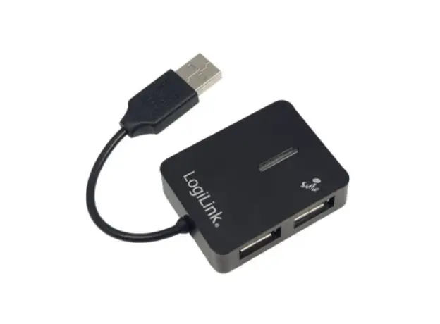 USB ჰაბი Logilink UA0139 USB 2.0  Hub 4-Port black, 2 image