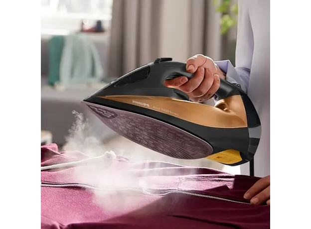უთო Philips DST7040/80, 2800W, 300ML, Steam Iron, Black/Golden, 4 image