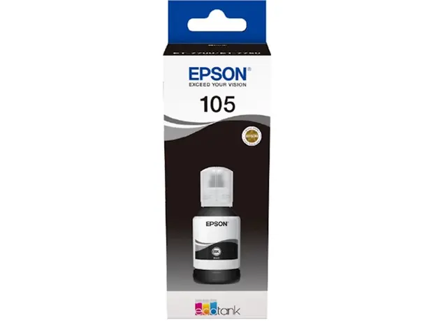 კარტრიჯი EPSON ORIGINAL (C13T00Q140) I/C (pb) 105 ECOTANK PIGMENT BLACK INK BOTTLE L7180, 2 image