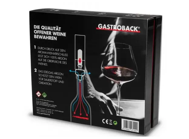 ღვინის ბოთლის ვაკუუმის აპარატი GASTROBACK 47102 Aroma Wine Preserver, 7 image