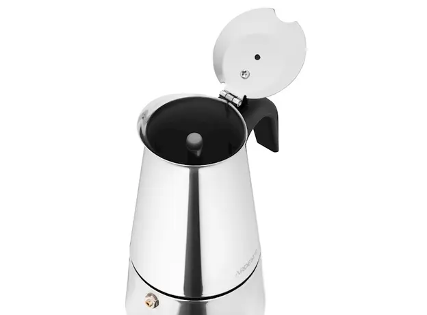 ყავის მადუღარა Ardesto Coffee Maker Gemini Apulia, 0.3l, 6 cups, stainless steel, 5 image