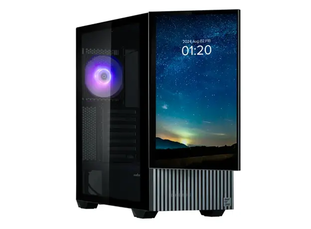 კომპიუტერის ქეისი Zalman Computer case Z10 DS, without PSU, 2xUSB3.0, 1хUSB Type-C, 2х120mm, 1x120mm ARGB, TG Side Panel, ATX, Monitor, balck