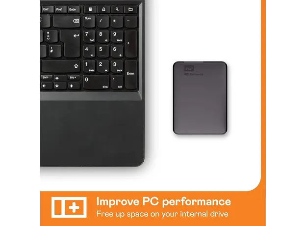 გარე მყარი დისკი Western HDD USB3 4TB EXT. 2.5" Black WDBU6Y0040BBK-WESN WDC, 4 image