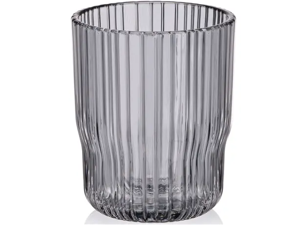 წვენის ჭიქების ნაკრები Ardesto low glasses set, Graphite 300 ml, 2 pcs, glass, 2 image