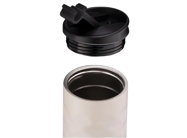 თერმოსი Ardesto Travel mug Bright City 400 ml, stainless steel, beige, 4 image
