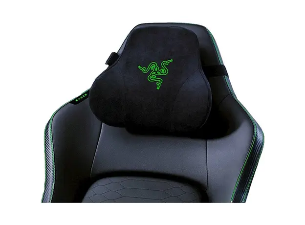 სათამაშო სავარძელი Razer chair Iskur V2 EPU Leather, 4D-Armrests, black-green, 4 image
