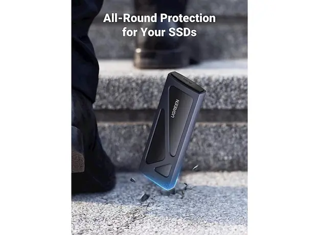 მყარი დისკის ქეისი UGREEN CM578(15512), M.2 NVMe SSD Enclosure Adapter, Grey, 5 image