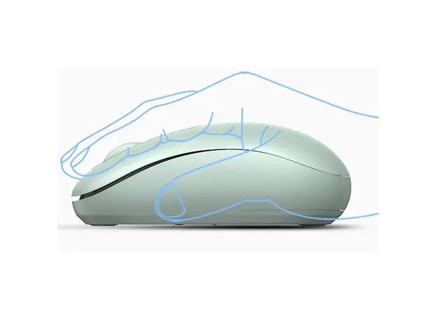 მაუსი UGREEN MU105 (90672), Wireless, USB, Mouse, Celadon Green, 3 image