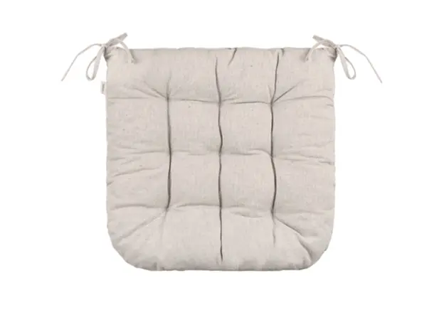 სკამის ბალიში Ardesto Sitpad Oliver, 40x40cm, 100% cotton, filling: 50% holofiber, 50% pp, beige