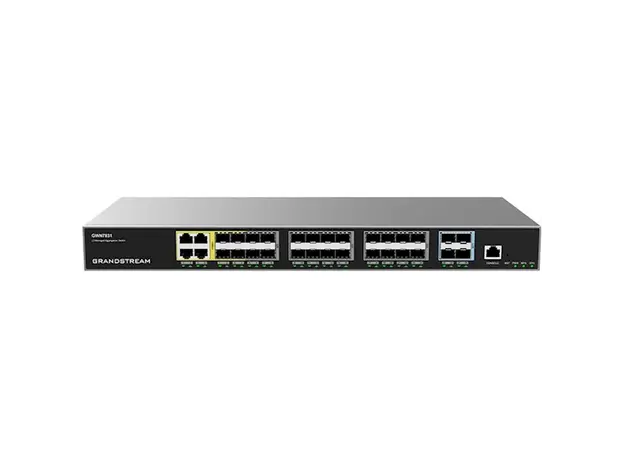 სვიჩი Grandstream GWN7831, Layer 3 Managed Network Switch, 24x SFP, 4x SFP+, 4x GbE combo, optional redundant PSU