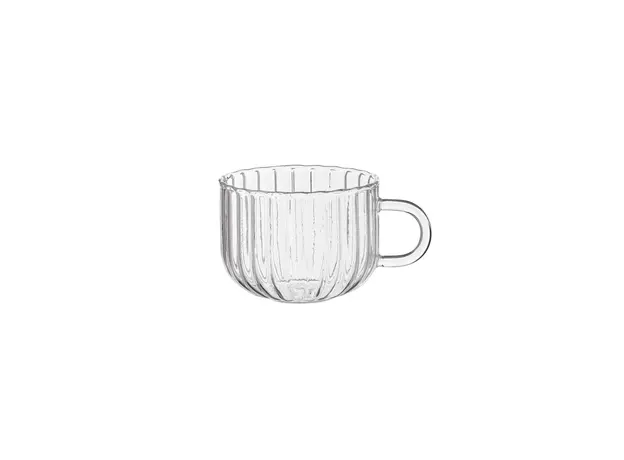 ჭიქების ნაკრები Ardesto Set of cups Iceberg A, 400ml, 2pcs, borosilicate glass, transparent, 2 image