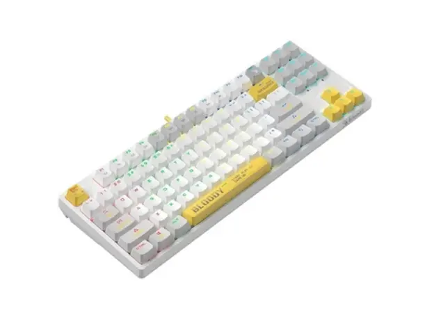 კლავიატურა A4Tech Bloody S87 RGB Mechanical Red Plus Switch Keyboard Energy White, 5 image