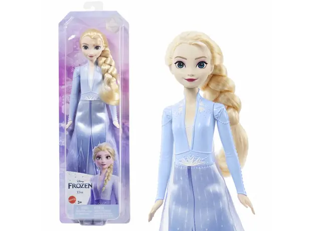 სათამაშო თოჯინა Mattel Frozen Fashion Dolls Core - Elsa 2 Travel Look, 2 image