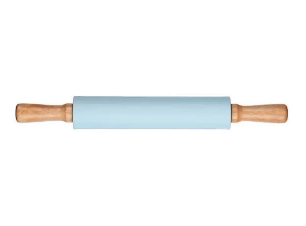 ცომის გასაბრტყელებელი Ardesto Rolling Pin Tasty baking , blue, 43,5 cm, silicone, wood., 3 image