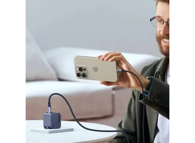 მობილურის დამტენი UGREEN X703 (35006) Nexode Pro, 30W, Type-C, Grey, 8 image