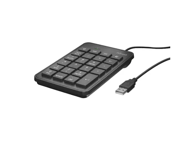 კლავიატურა TRUST PLUS XALAS USB NUMERIC KEYPAD 1.5m cable - black