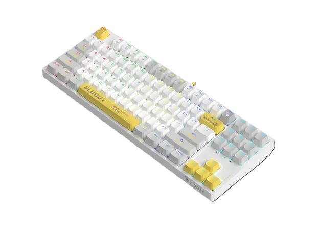 კლავიატურა A4Tech Bloody S87 RGB Mechanical Red Plus Switch Keyboard Energy White, 3 image